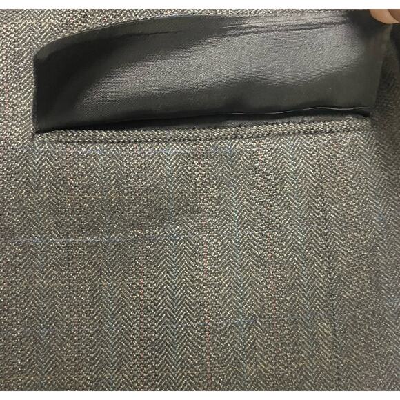 Ralph Lauren Blazer Jacket 100% Wool Lane Men's Size 44S Two Button Dark Gray - Picture 8 of 16